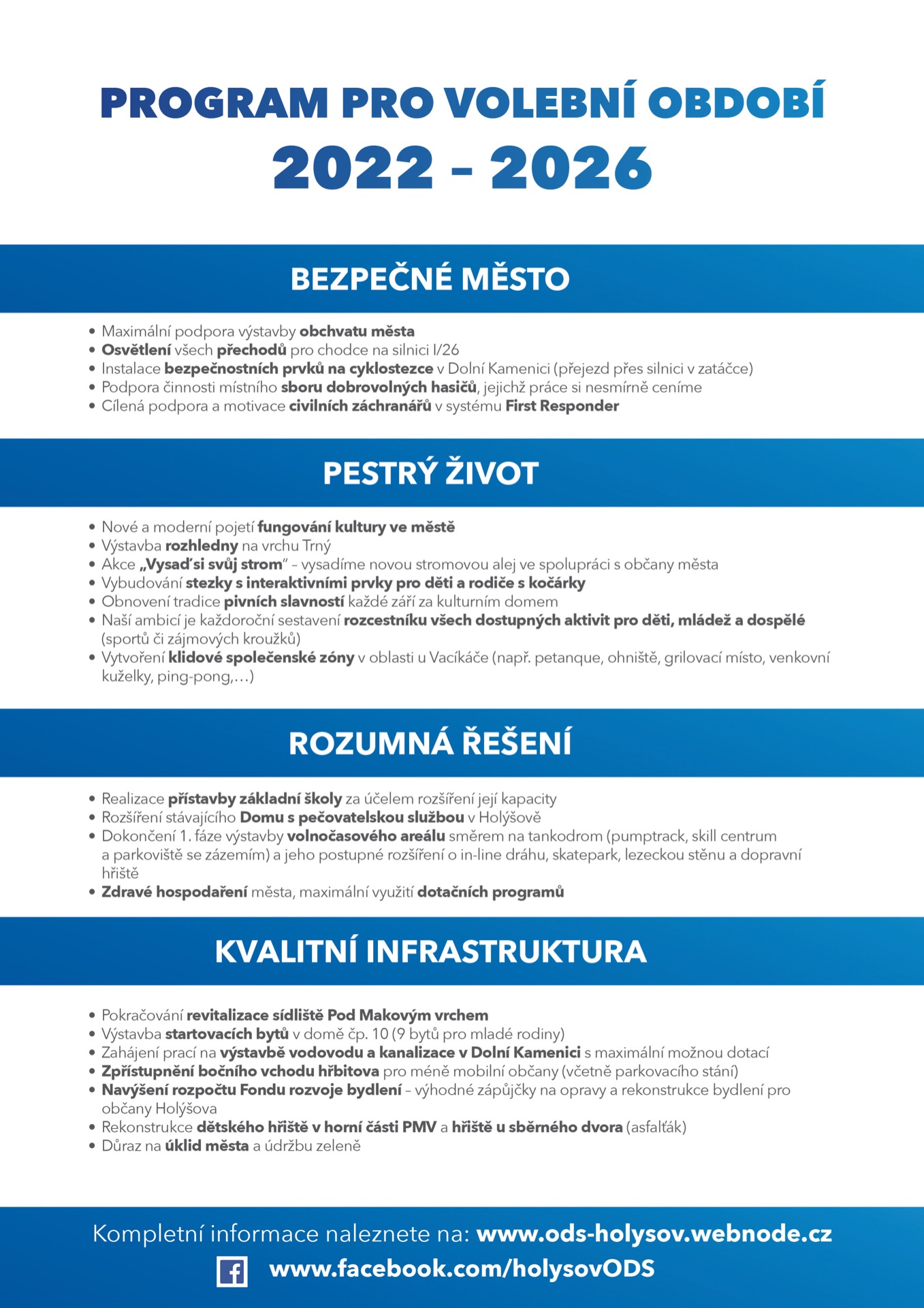 Náš program Odsholysov